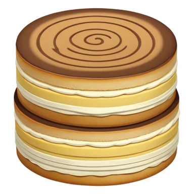 baumkuchen monochrome sticker