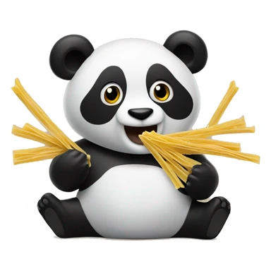 panda pasta rapping sticker