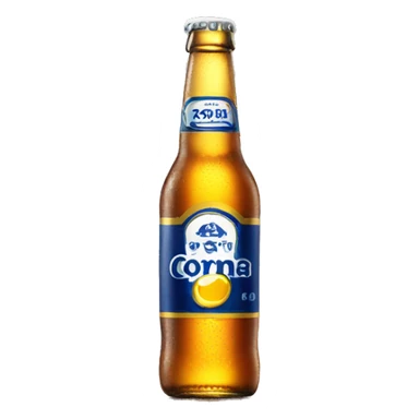 Corona beer bottle sticker
