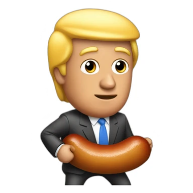 trump-riding-sausage sticker