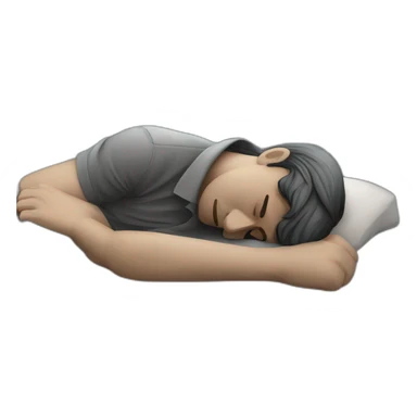 man-sleeping-on-klcc sticker