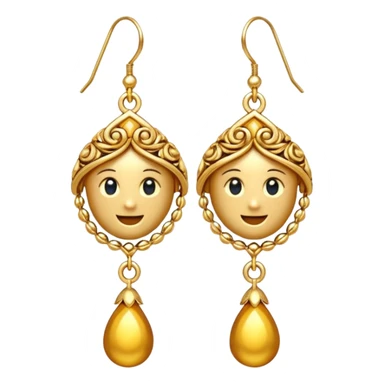 Earrings emoji sticker
