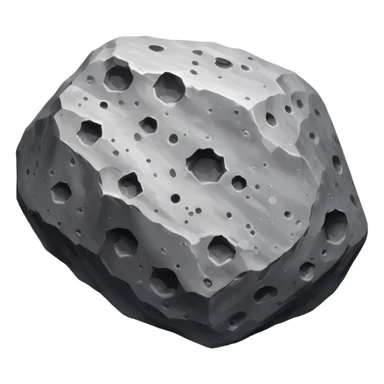 rocky asteroid in space sticker
