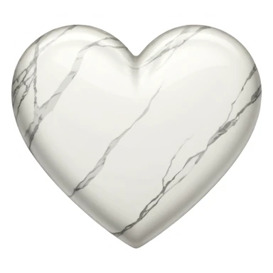 marble heart sticker