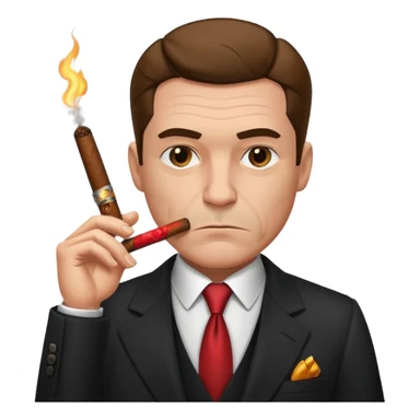 male Mobster sticker