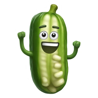 pickle with legs sticker