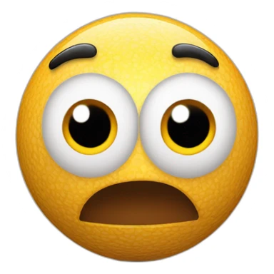 3d sphere with a cartoon awesome skin texture with big childish eyes sticker