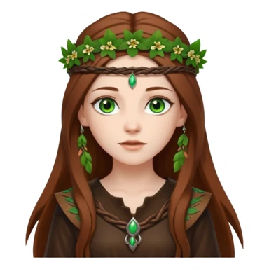 Female druid sticker