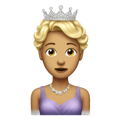 Crying Prom queen sticker