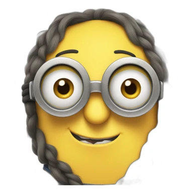 Minion mirada tierna sticker
