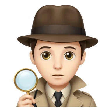 detective, Sherlock Homes, magnifying glass sticker