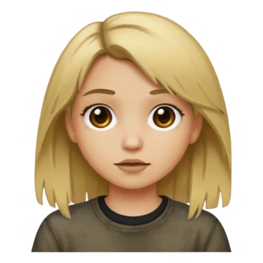 grunge girl with dirty blonde hair sticker