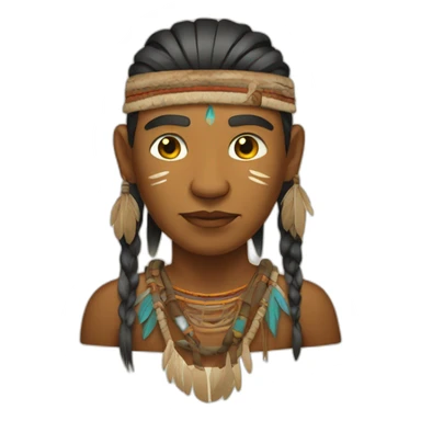 amerindian shaman sticker