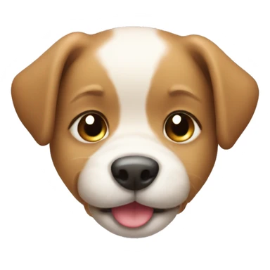Cute smiley puppy face  sticker
