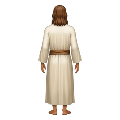 jesus christ back view fullbody sticker