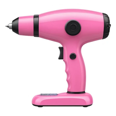 Pink nail drill sticker