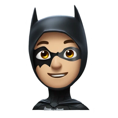 Batman with spiderman sticker