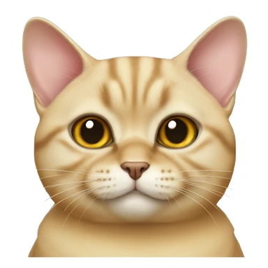 golden british chinchilla cat sticker