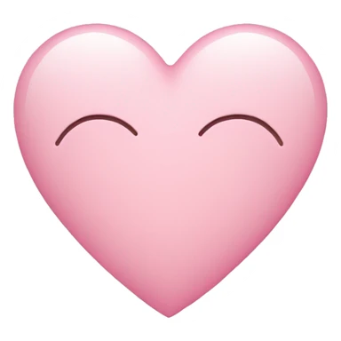 Light pink heart sticker