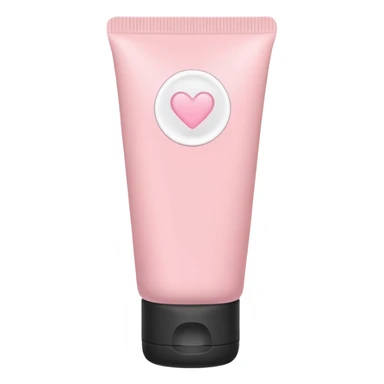 solid color light pink plain skincare tube sticker