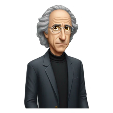 Evil Richard lewis Larry david sticker