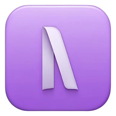 Netflix aesthetic "N" logo in pastel purple sticker