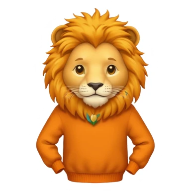 lion wearing jumper sticker