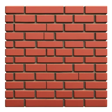 brick wall viewed from the side, perspective view sticker