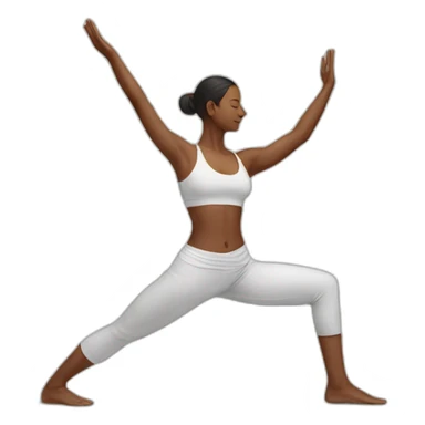 Indian Yoga pose sticker