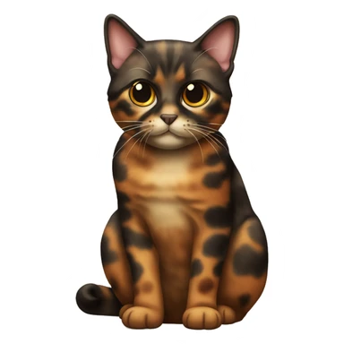 diluted tortoiseshell cat sticker