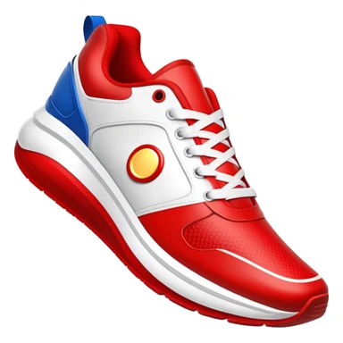 red and white Sonic the Hedgehog shoes sticker