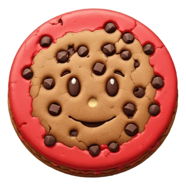 one brown dark chocolate cookie sticker