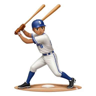 person hitting a home run sticker