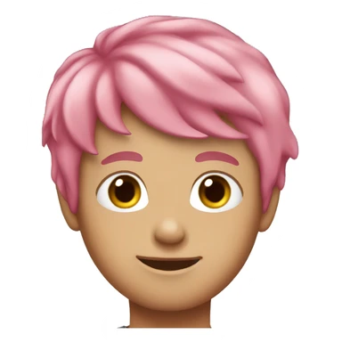 pink-haired boys  sticker