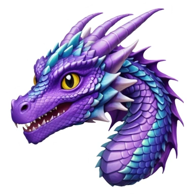 Female Purple Dragon sticker
