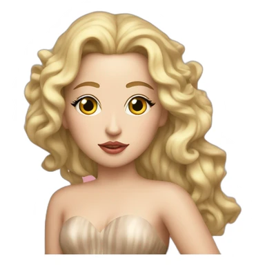 lady gaga as aphrodite sticker