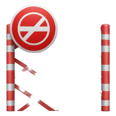 no entry red sign sticker