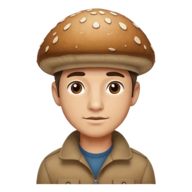 mushroom capped man
 sticker
