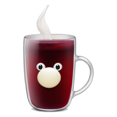 Hot red wine Glühwein cup  sticker