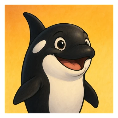 optimistic orca sticker