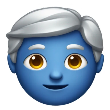 silver and deep blue award  sticker