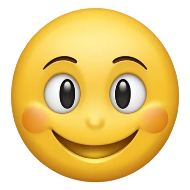 Smiley face opened eyes  sticker