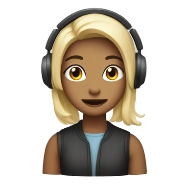 Listen to lili, words modern design sticker