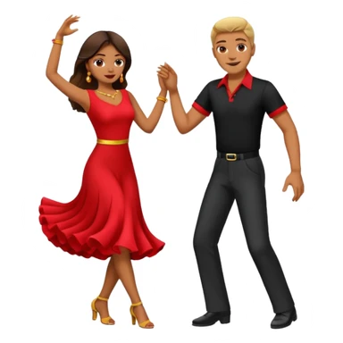 A couple dancing salsa sticker