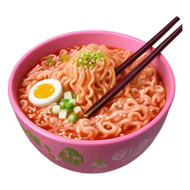 Pink  buldak ramen sticker