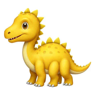 yellow Dinasor sticker