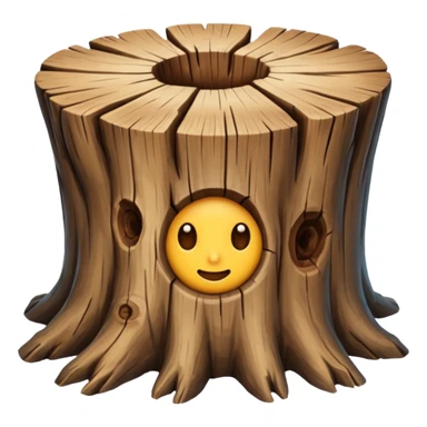 tree stump sticker