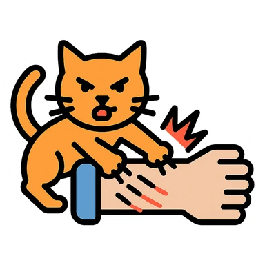 cat attack sticker