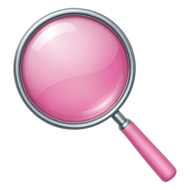 magnifying glas pink sticker