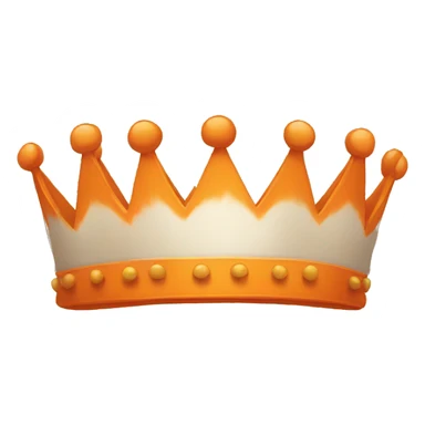 orange crown (only the crown) sticker
